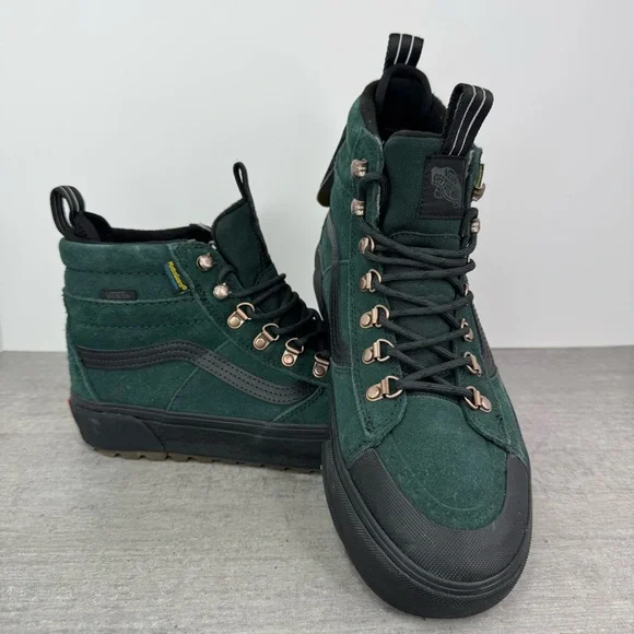 Vans Sk8-Hi MTE Waterproof Insulated Boots -Scarab Green- Men's 8/Women's 9.5